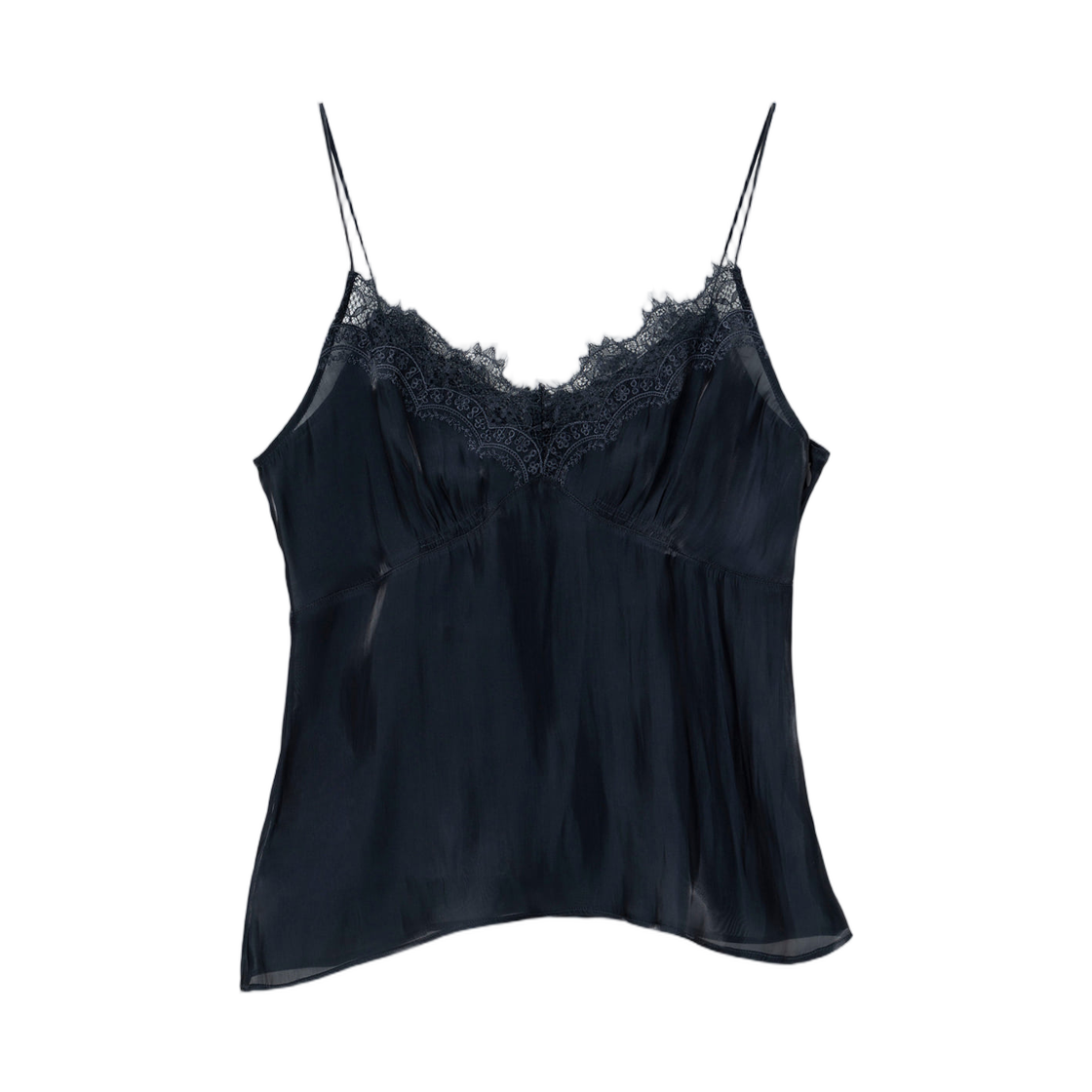 M261TS15965N (W) Wooyoungmi Satin Lace Bustier Navy - 26SS