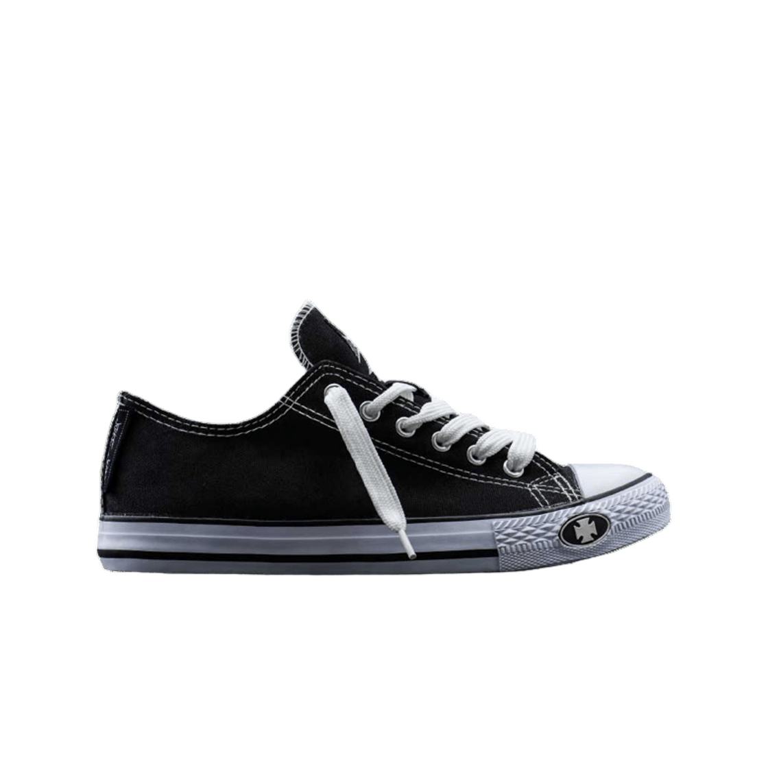 WCCSH014ZW West Coast Choppers WCC LowTop Warrior Black