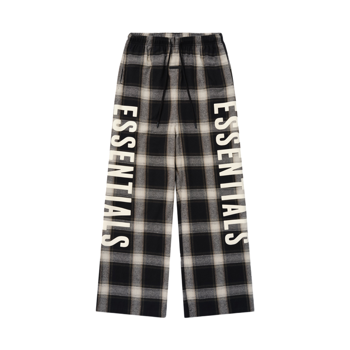 - Essentials Flannel Lounge Pant Iron Grey Plaid - 26SS