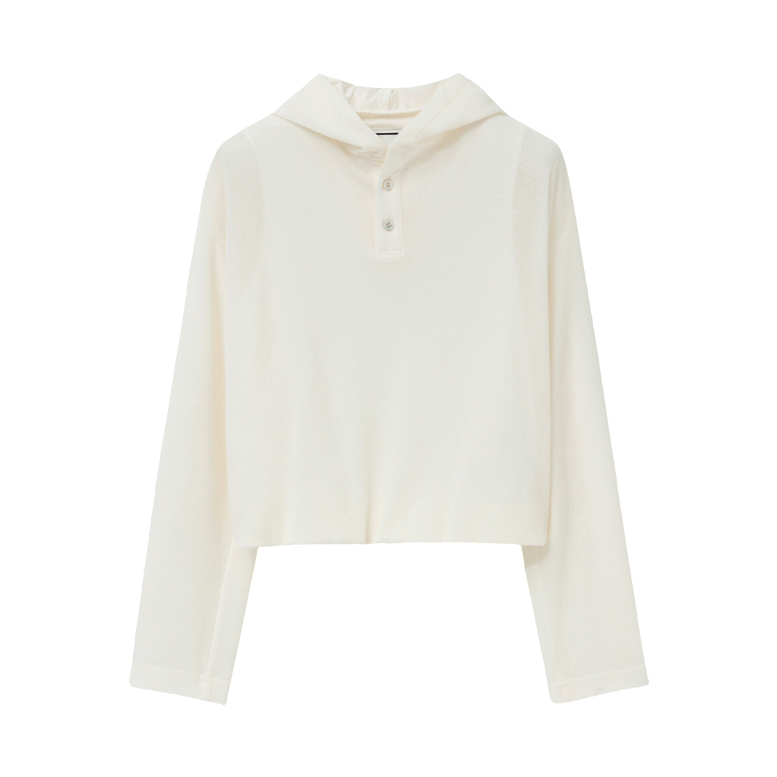 M261TS31757W (W) Wooyoungmi Sheer Hooded T-Shirt White - 26SS