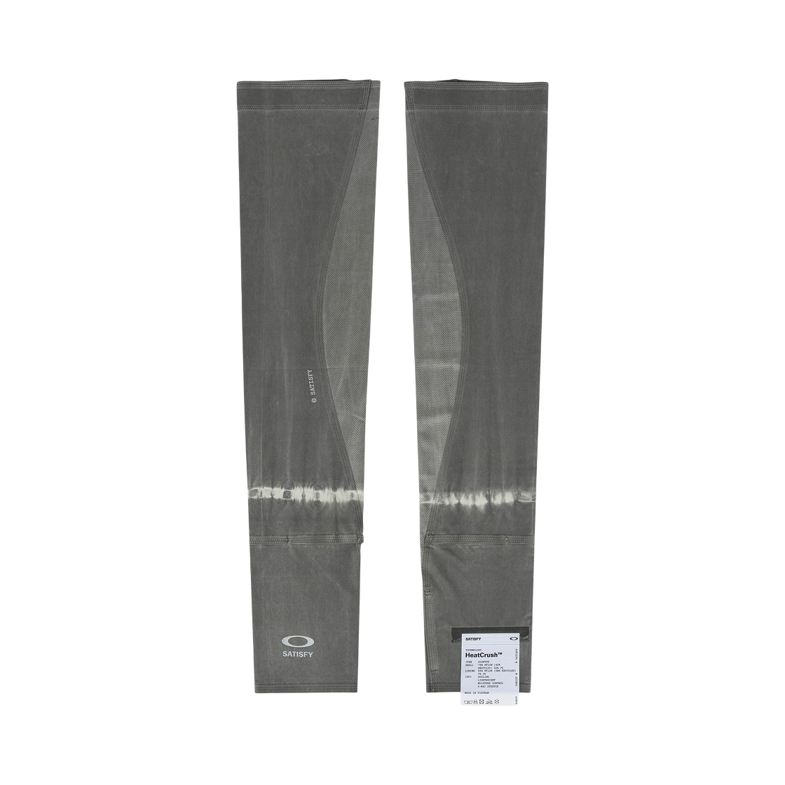 오클리 x 새티스파이 히트크러쉬 암 슬리브 핸드 다이 블랙(Oakley x Satisfy HeatCrush Arm Sleeves Hand Dye Black) - 1