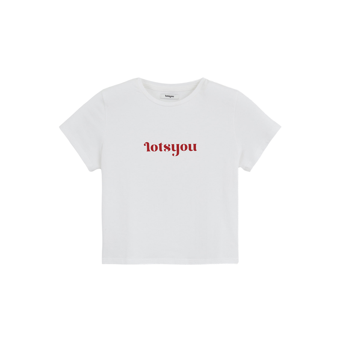 LOTI2SSW009ORD LOTS YOU Bitty Logo T-shirt Red