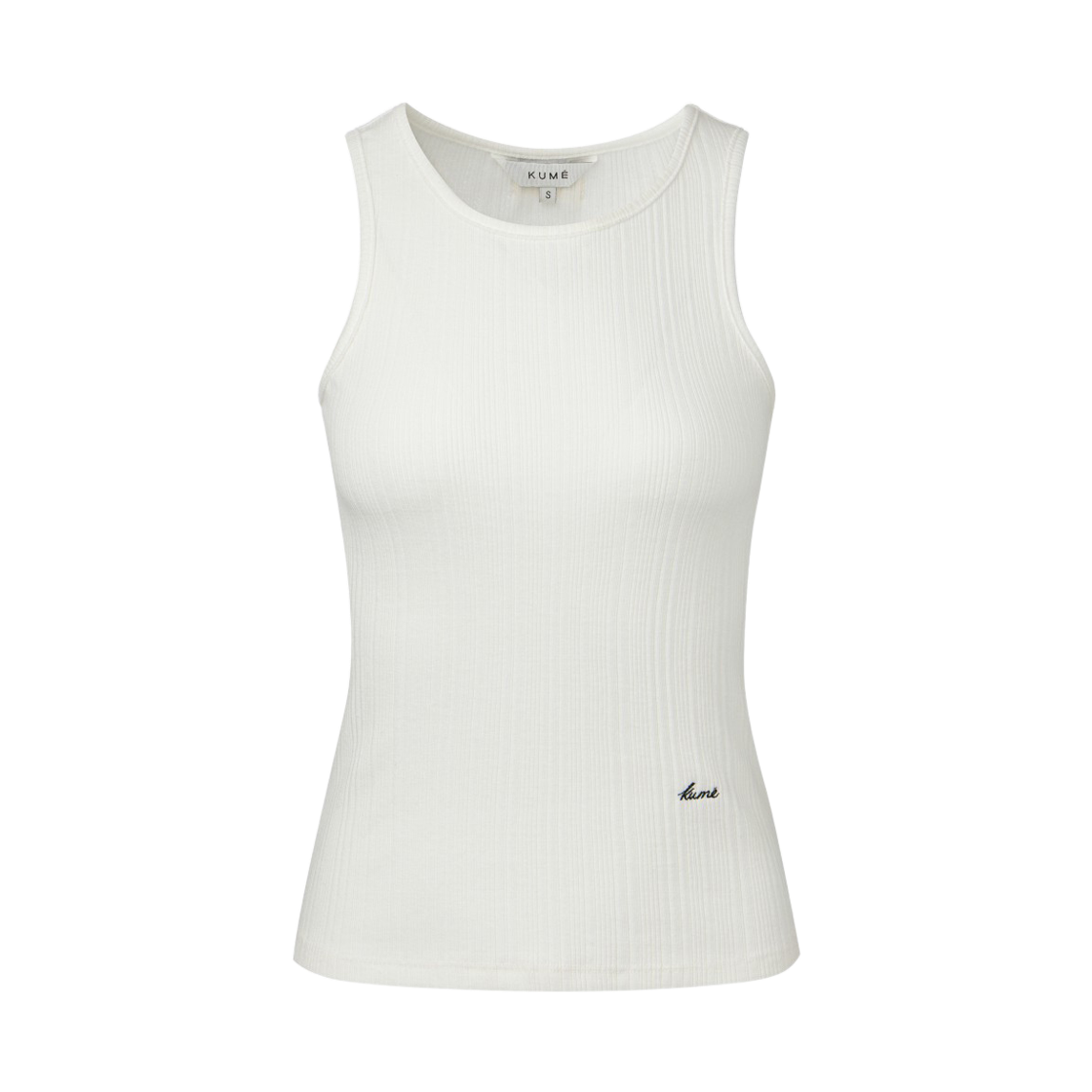 KM-25SS-TS01WH (W) KUME Essential Basic Tank Top  - White