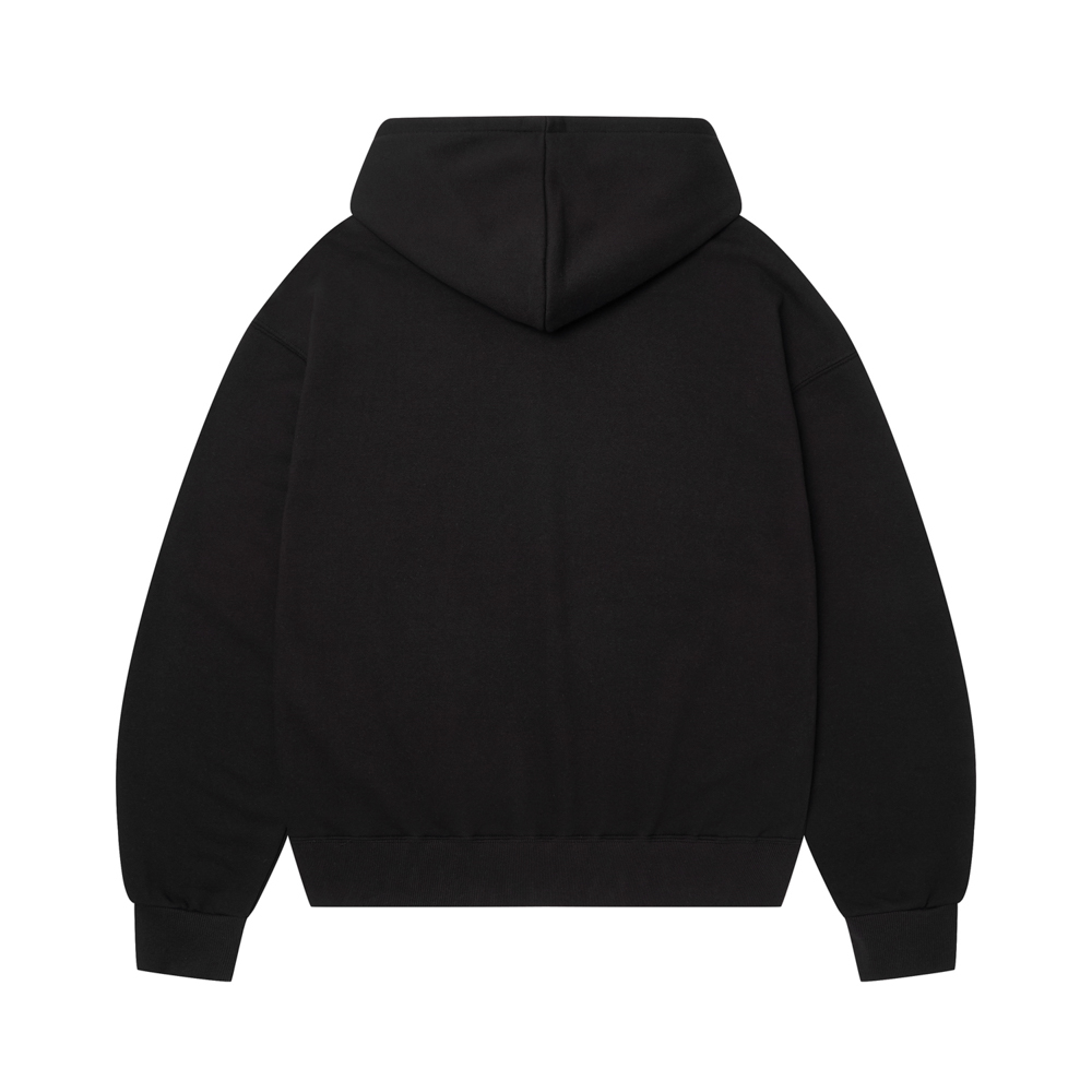 아모우 유에스에이 페인티드 후디 블랙(AMOU USA Painted Hoodie Black) - 2