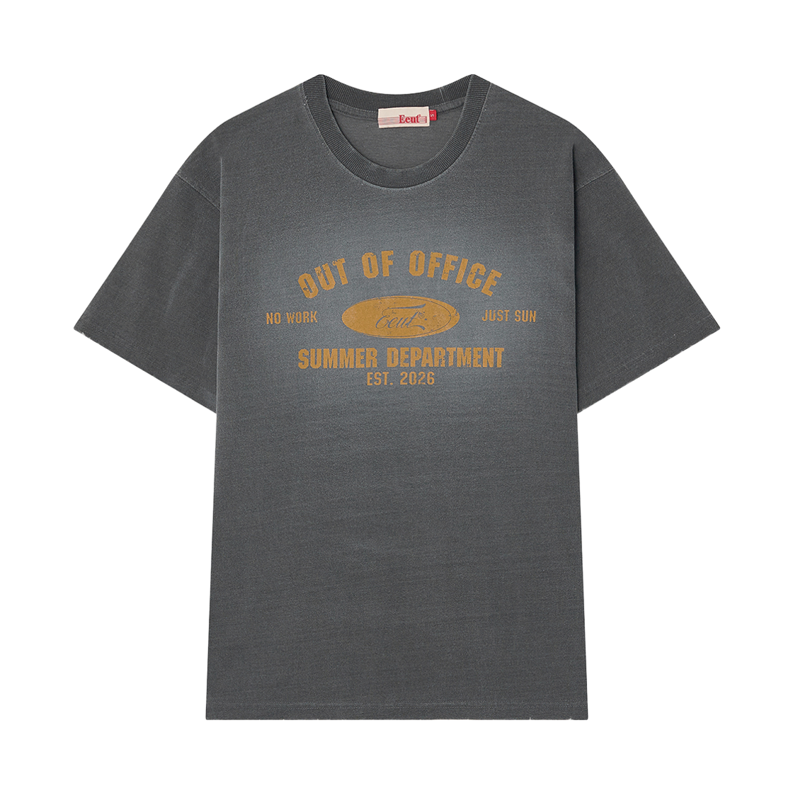 이우트 아웃 오브 오피스 티셔츠 차콜(EEUT Out of Office T-Shirt Charcoal)