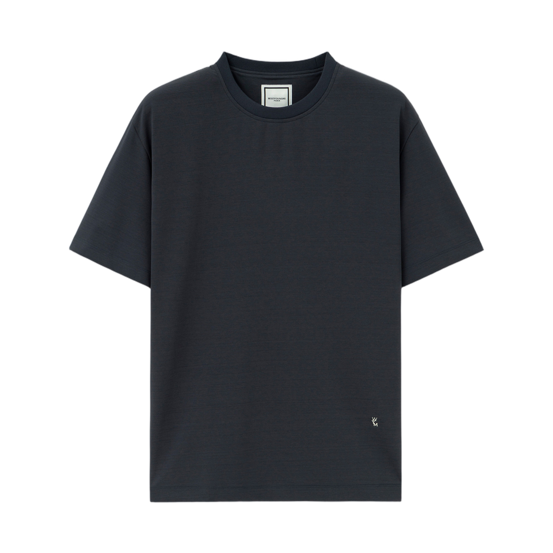 W263TS03705N Wooyoungmi Slim Fit Cotton T-Shirt Navy - 26FW
