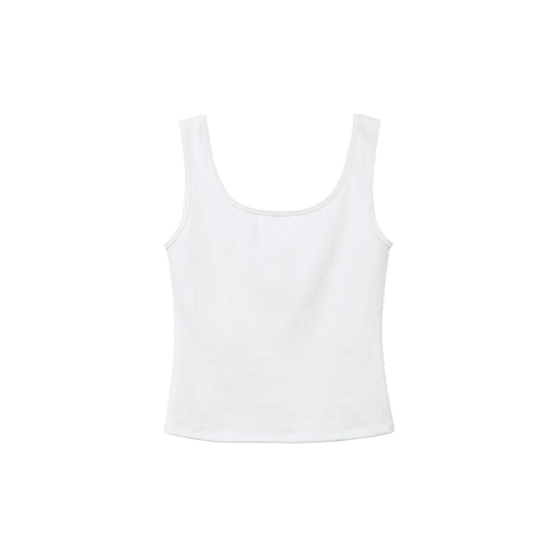 라츠유 베이직 딥 슬리브리스 화이트(LOTS YOU Basic Deep Sleeveless White)