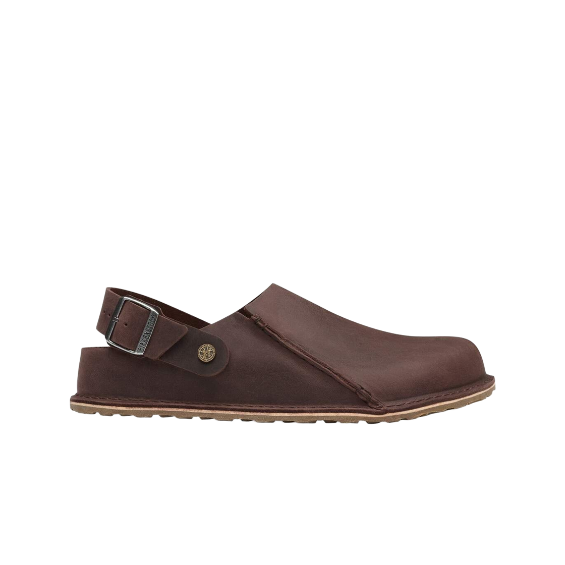 1032475 Birkenstock Lutry Premium Wider Strap Natural Leather Oiled Habana - Regular