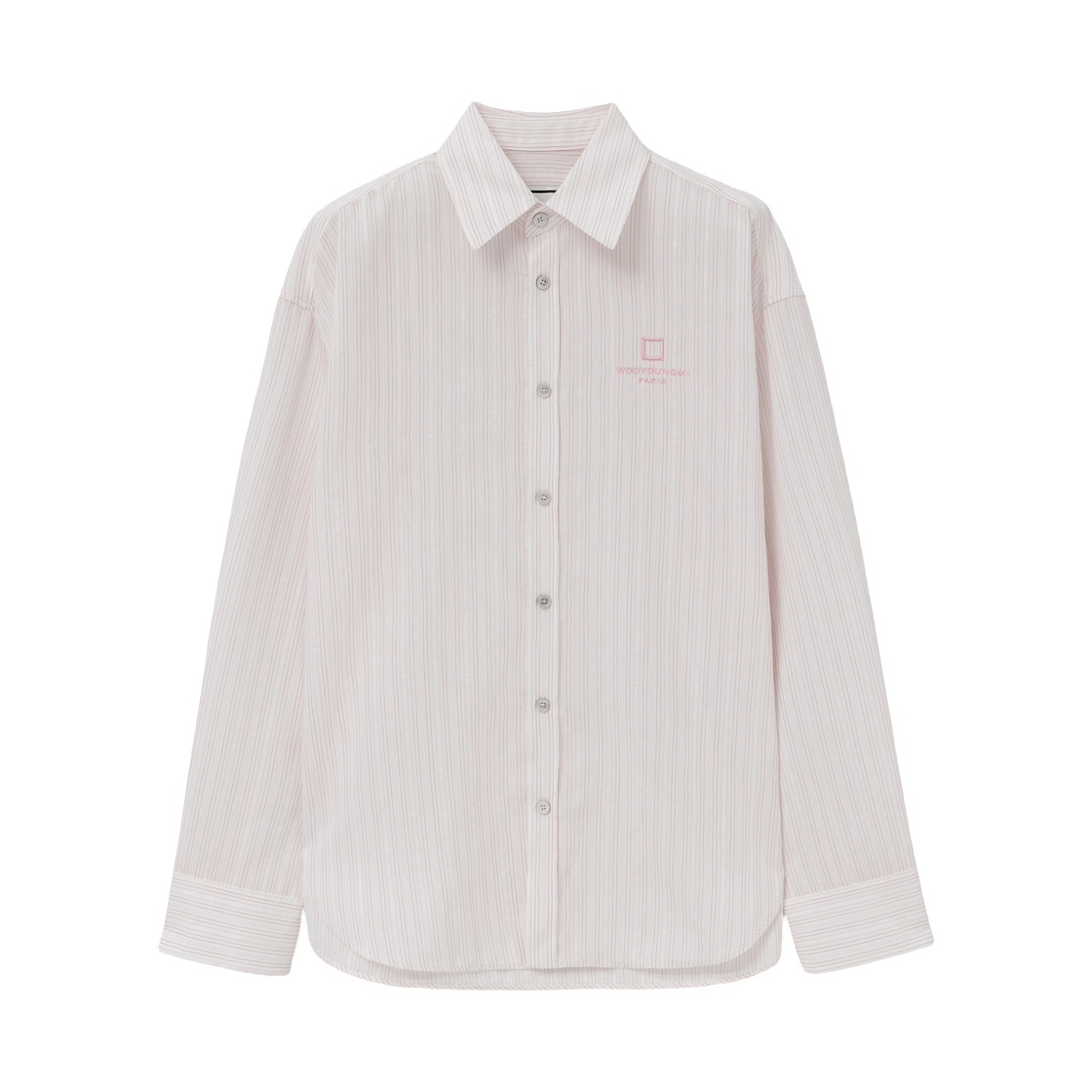 M261SH10825P (W) Wooyoungmi Stripe Shirt Pink - 26SS