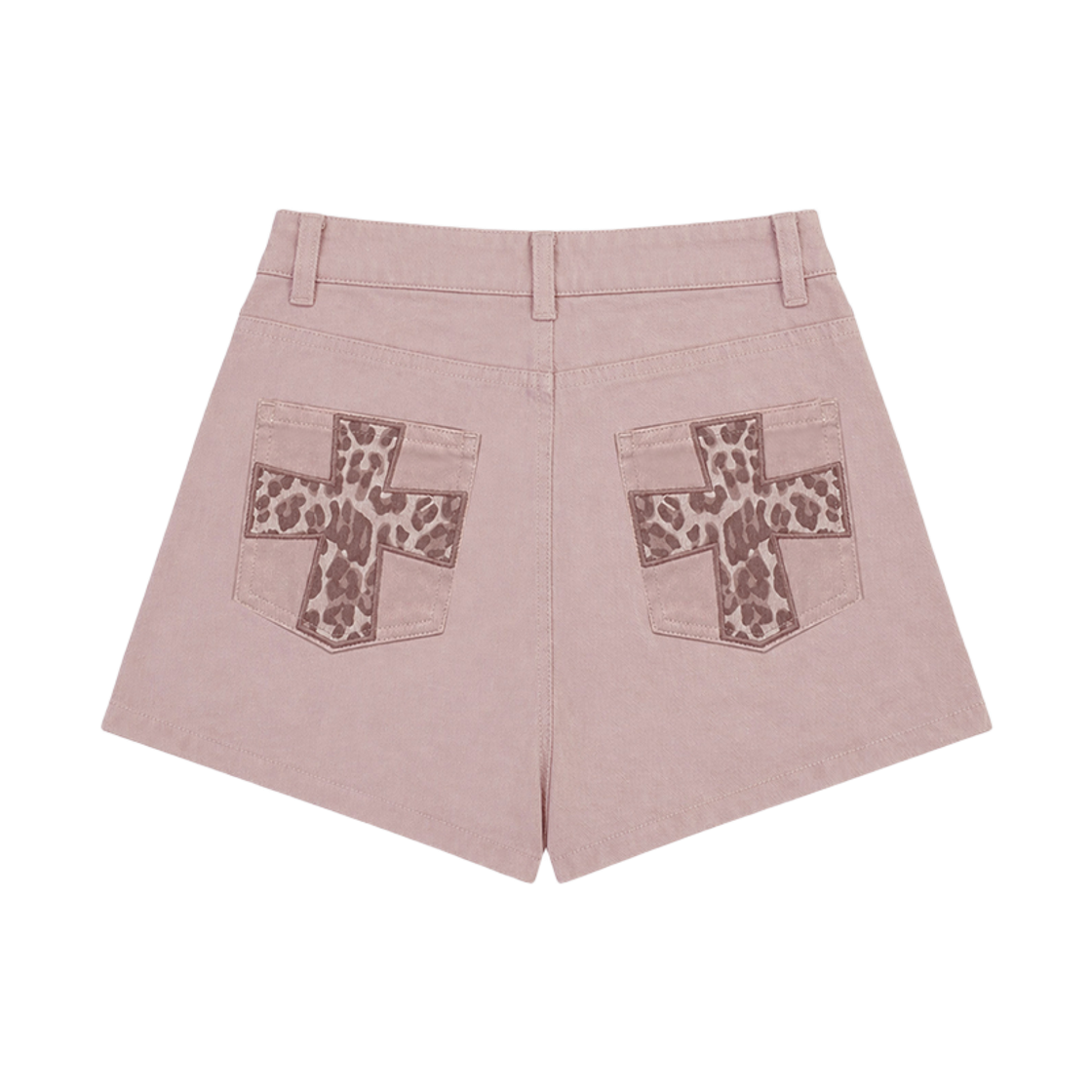 벤힛 레오파드 패치 숏팬츠 핑크(venhit Leopard Patch Shorts Pink) - 1