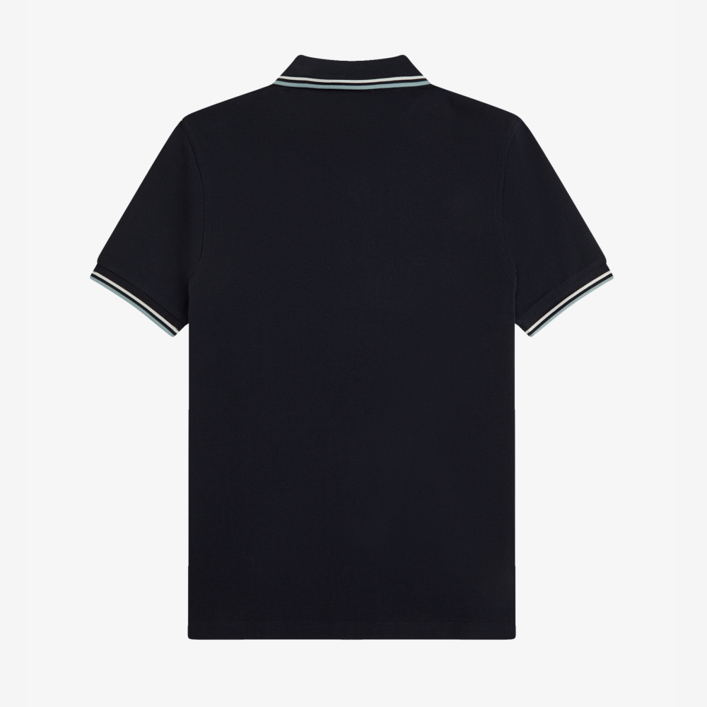프레드페리 M3600 트윈 팁 프레드페리 셔츠 네이비 에크루 실버블루(Fred Perry M3600 Twin Tipped Fred Perry Shirt Navy Ecru Silver Blue) - 6