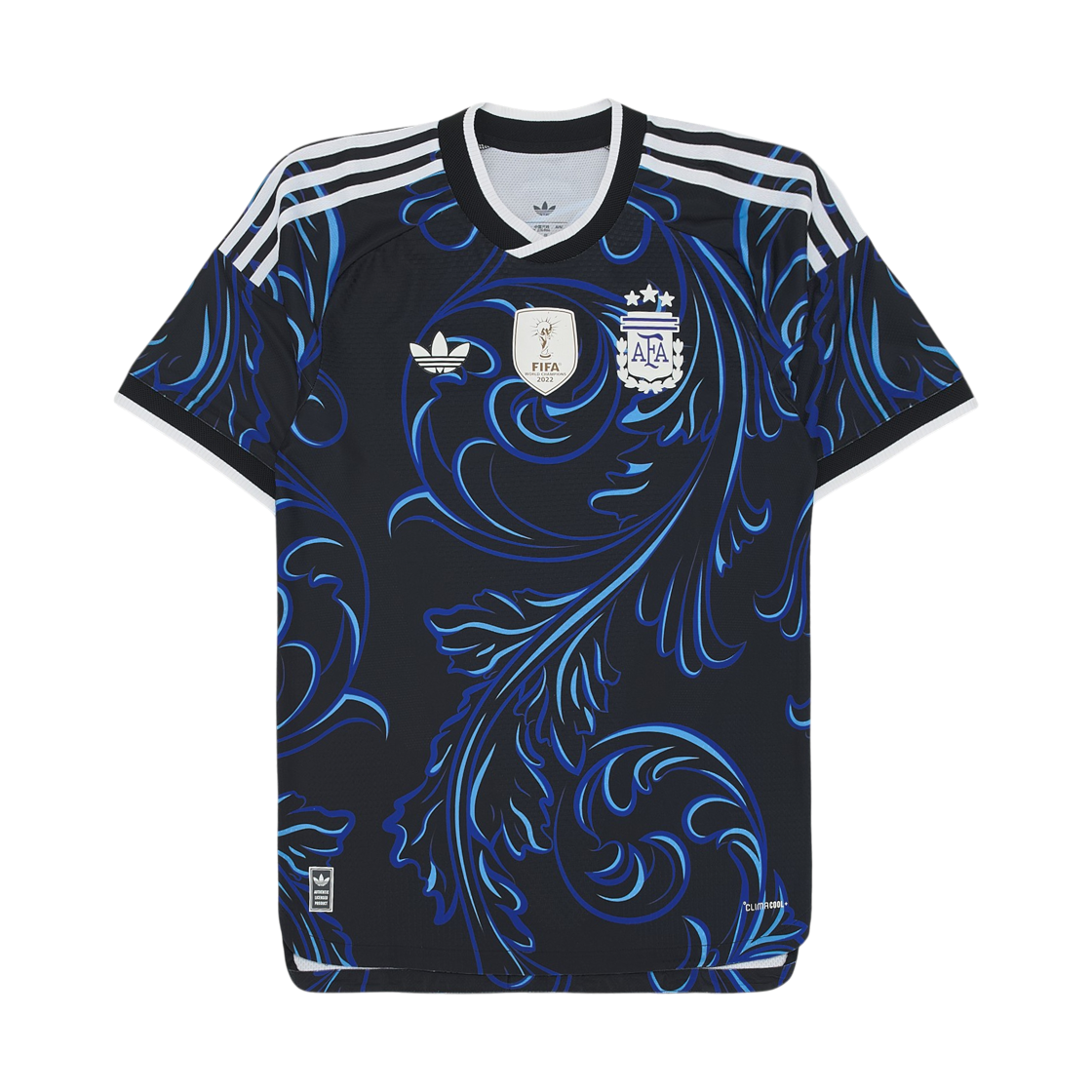 아디다스 아르헨티나 2026 어웨이 어센틱 저지 블랙 루시드 블루 - KR 사이즈 (논 마킹 버전)(Adidas Argentina 2026 Away Authentic Jersey Black Lucid Blue - KR Sizing (Non Marking Ver.)) - 1