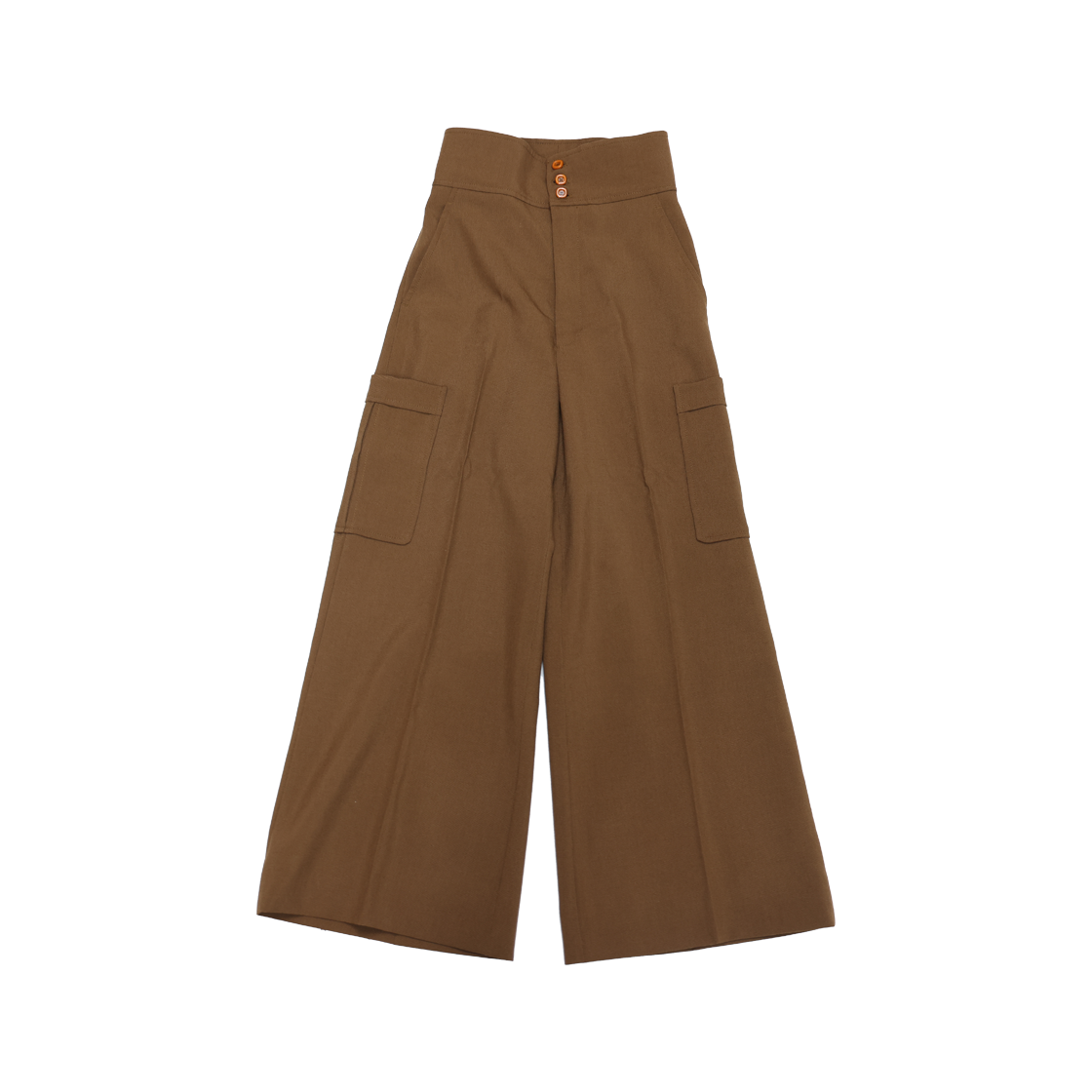 ITQ2SENVJSPI Gucci 643342 Mohair Wool Pants in Brown