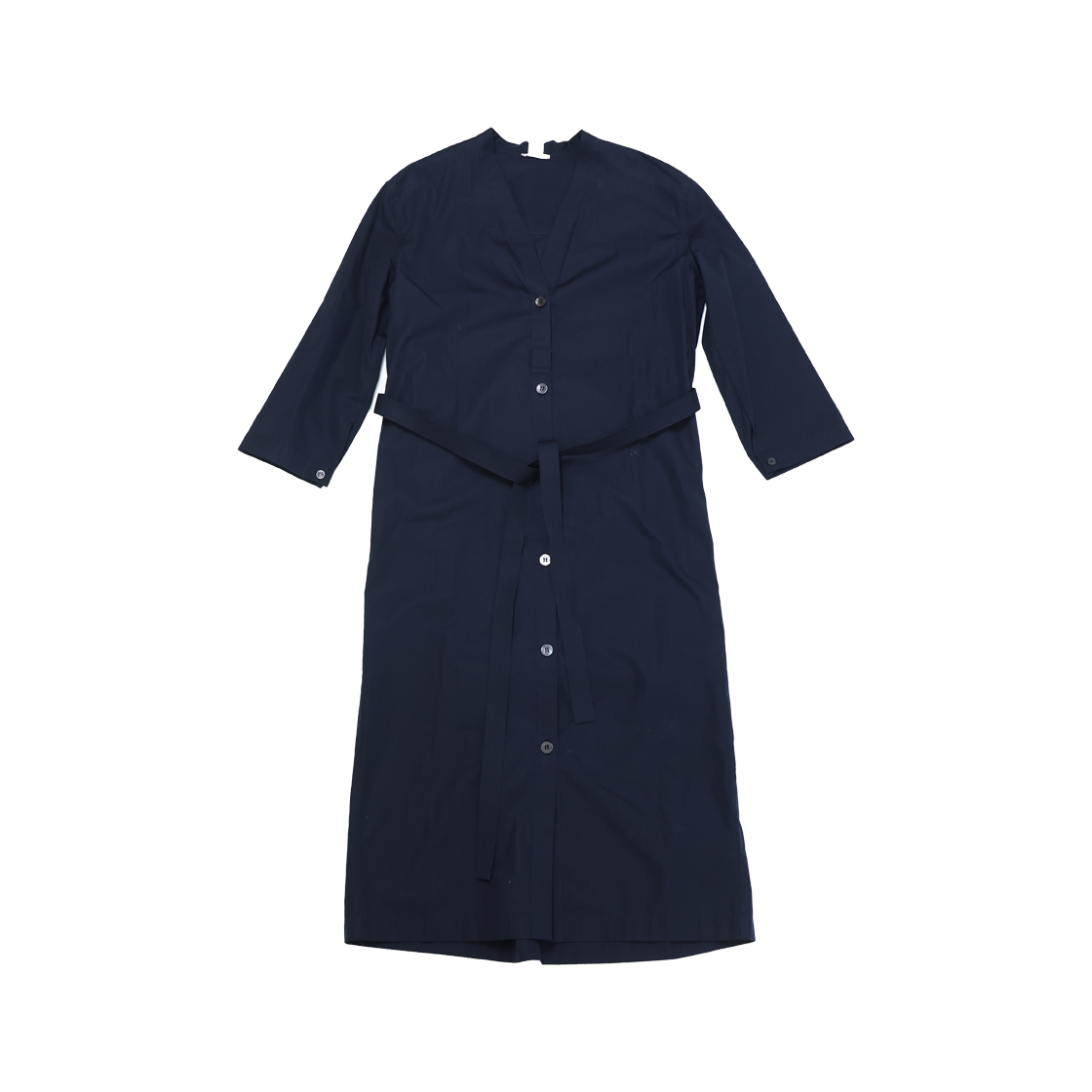 ITMP2NU9TKB8 Hermes H720505D0 Long Cotton Shirt Dress Navy