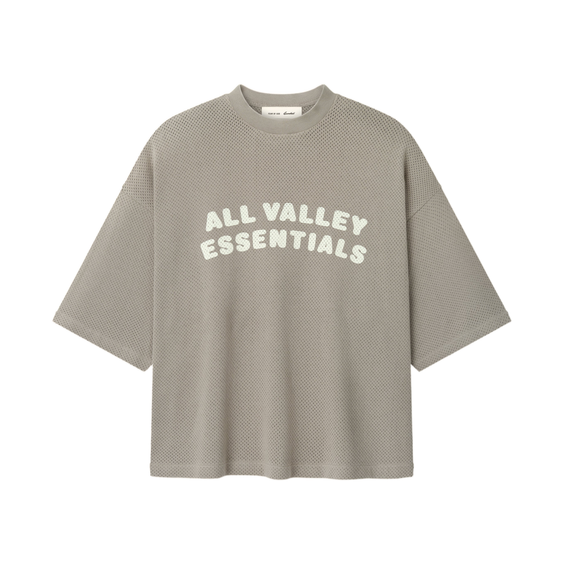 - Essentials Sport Mesh Merch T-Shirt Boxy Fit Seal - 26SS