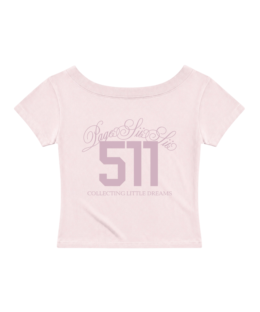 페이지시시 511 레터링 프린팅 원숄더 슬림핏 반팔티 핑크(pagesiisii 511 Lettering Print One-Shoulder Slim Fit T-Shirt Pink)
