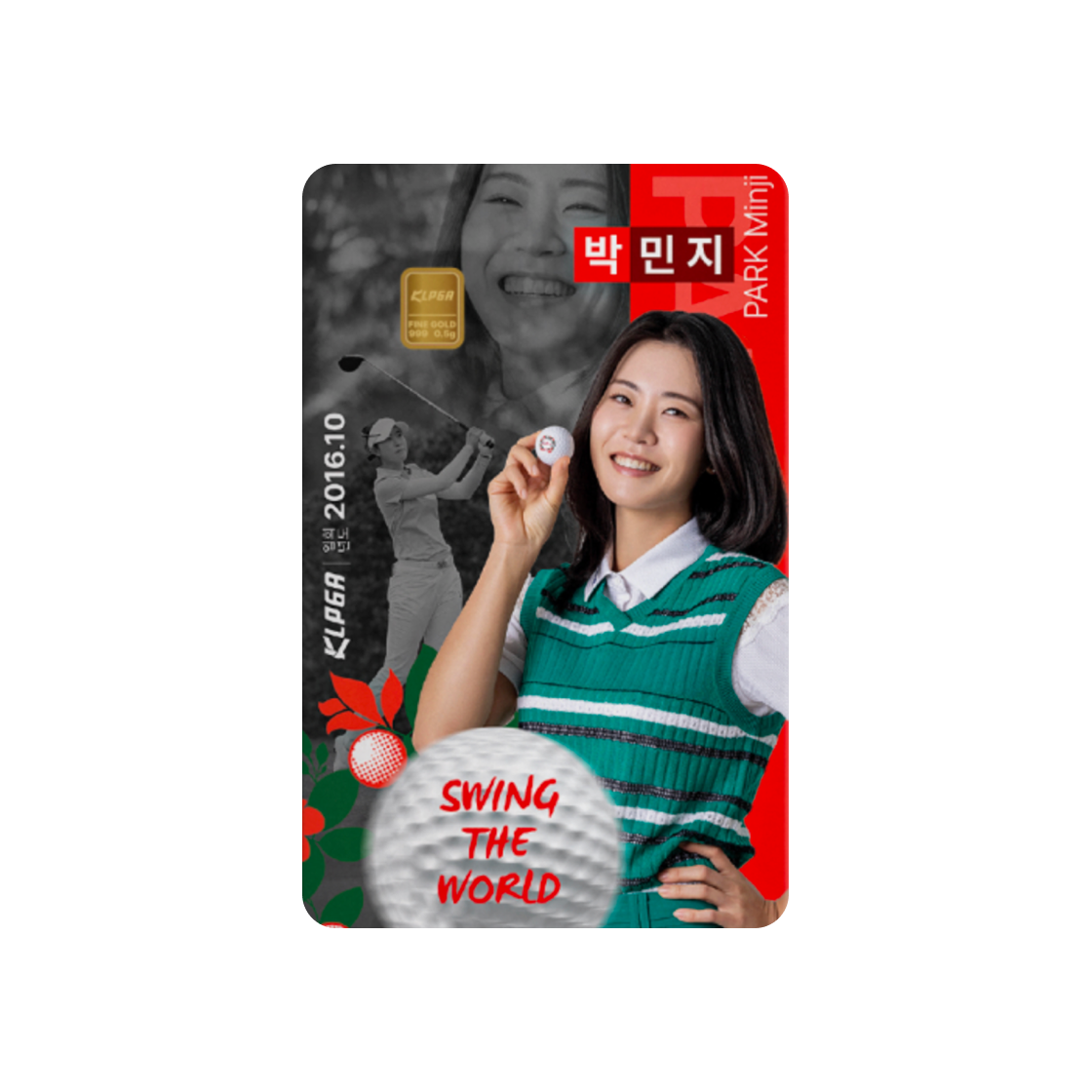 - Gold KOMSCO 2026 KLPGA Card Type Gold PARK Minji 0.5g