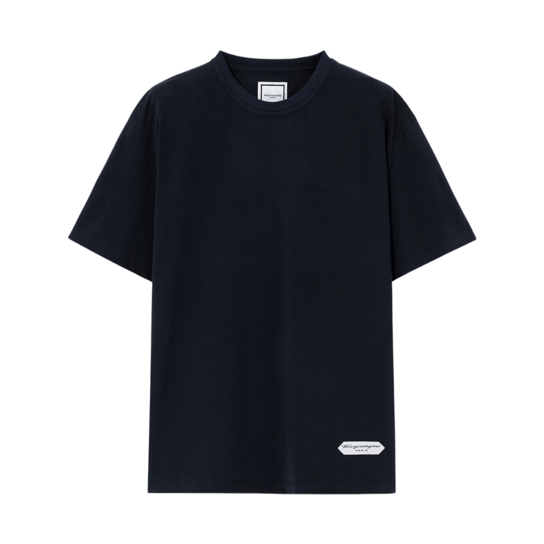 W263TS12756B Wooyoungmi Label Detail T-Shirt Black - 26FW