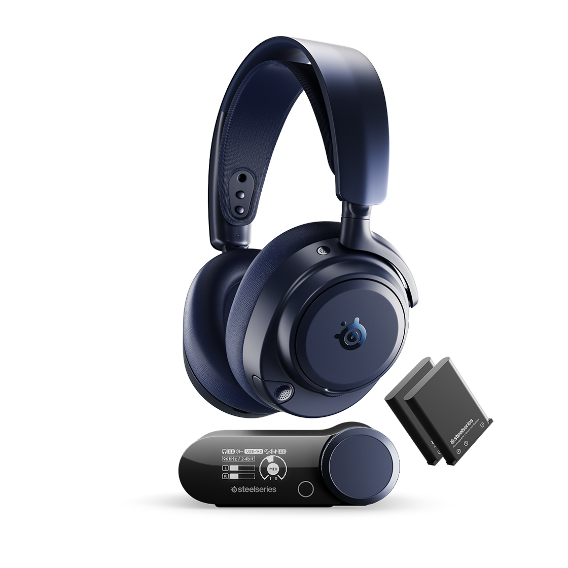 스틸시리즈 Arctis Nova Pro Omni 무선 게이밍 헤드셋 미드나잇블루(steelseries Arctis Nova Pro Omni WL gaming headset Midnight Blue)