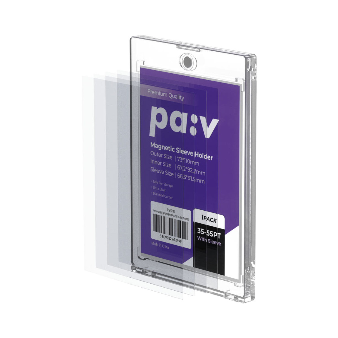 파브 마그네틱 자석케이스 35-55PT(슬리브5개입)(PA:V 35-55PT Magnetic Card Holder (Set of 5 Sleeves))