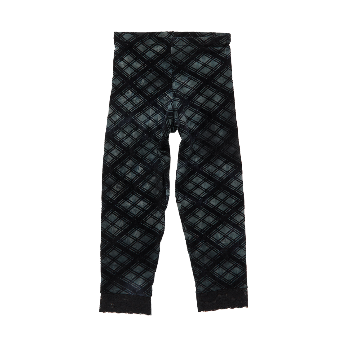 퍼버즈 우먼 레이스 트림 미드 카프 쇼츠 블랙 - 26FW(Perverze Women Lace Trim Mid Calf Shorts Black - 26FW) - 1