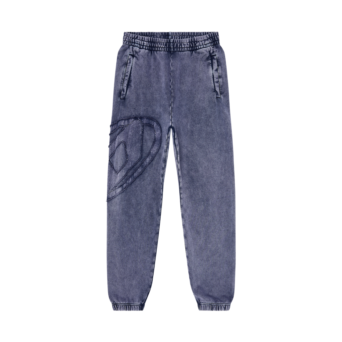 (W) 디젤 오가닉 코튼 스웨트팬츠 오발 D 패치 81EA((W) Diesel Organic Cotton Sweatpants with Oval D Patch 81EA)