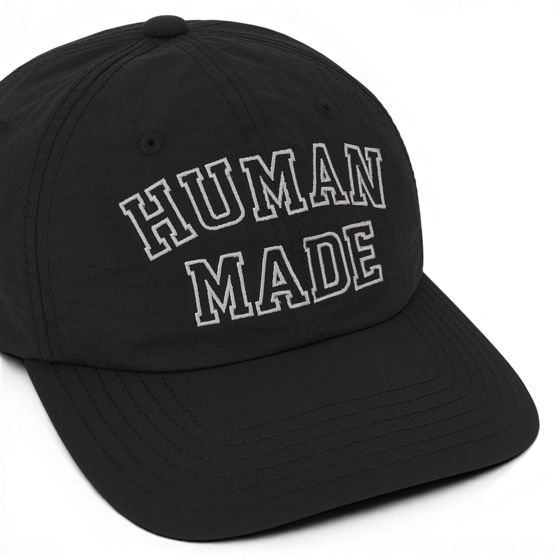 휴먼 메이드 6 패널 나일론 캡 블랙(Human Made 6 Panel Nylon Cap Black) - 4