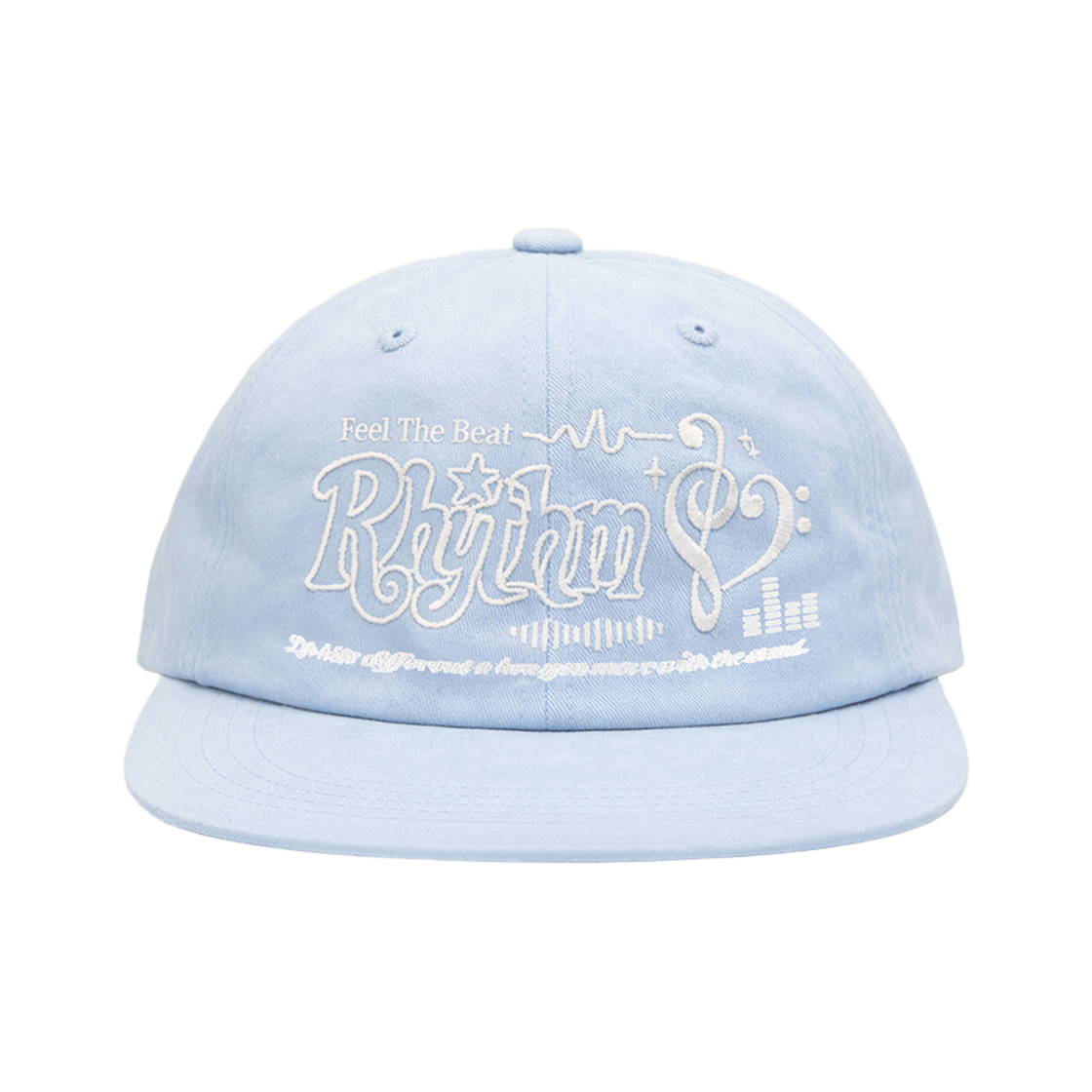 101568-0001 venhit Heart Rhythm Flat Brim Cap Blue