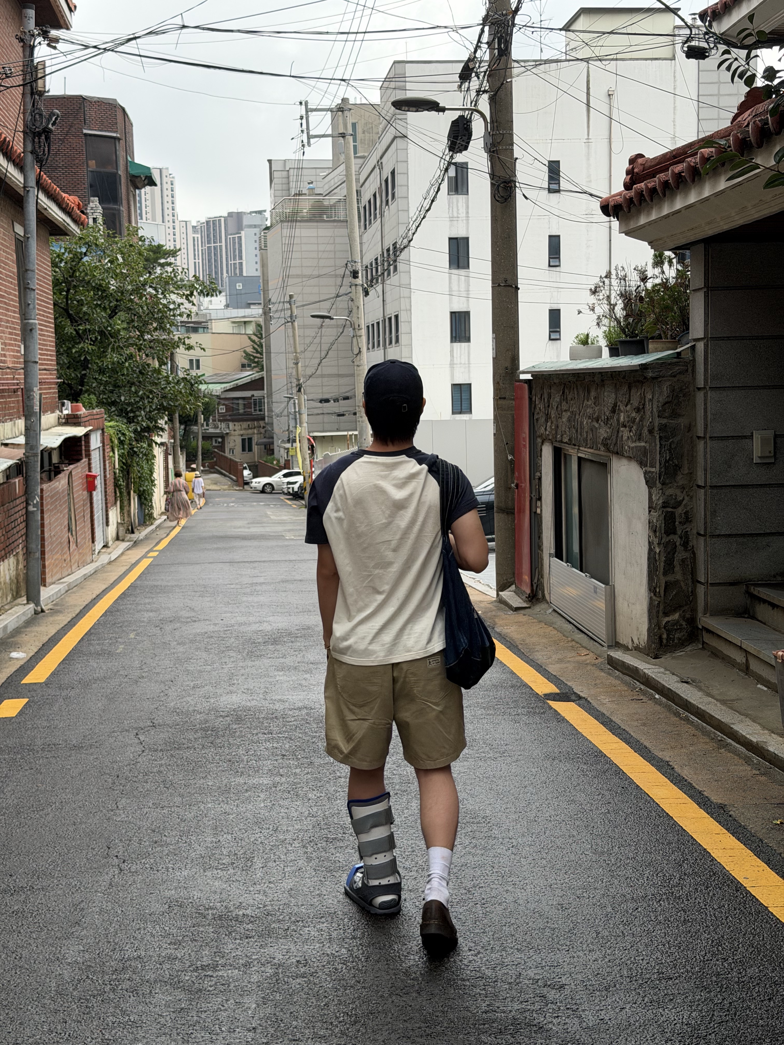 Karactor Vintage Denim Tote Bag Canvas Indigo 착용 스타일 - 4