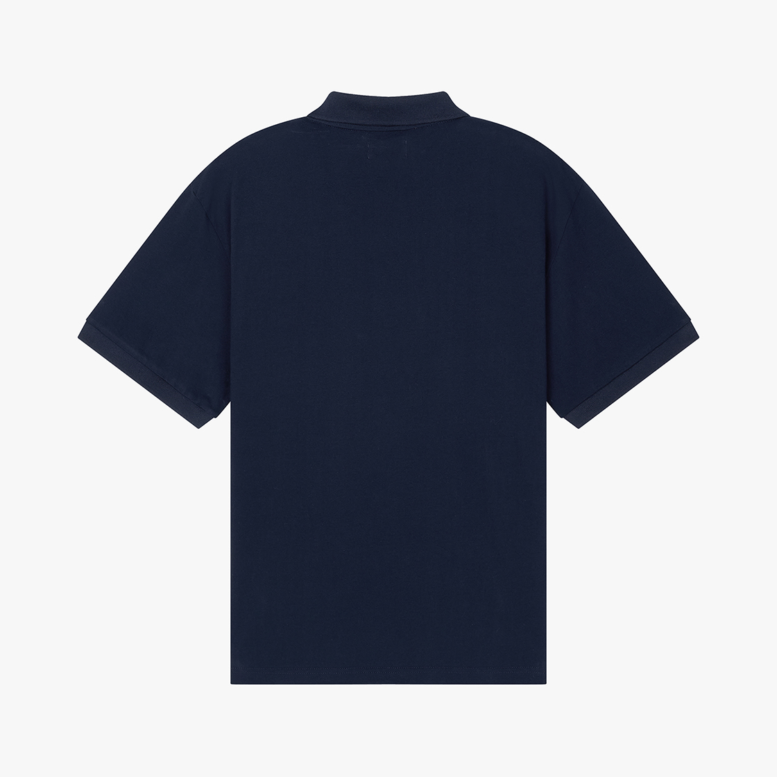 스트레인저 레귤러 핏 엠블럼 실켓 코튼 폴로 셔츠 네이비(Stranger Regular Fit Emblem Silket Cotton Polo Shirt (Navy)) - 2