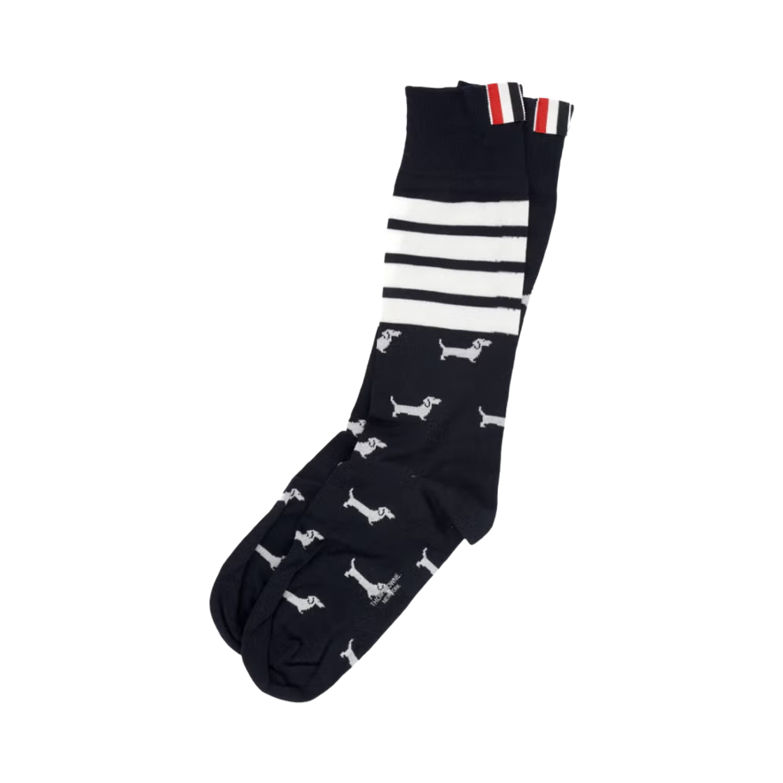 톰브라운 스캘롭 엣지 포인텔 스티치 골프 삭스 네이비(Thom Browne Scalloped Edge Pointelle Stitch Golf Socks Navy)