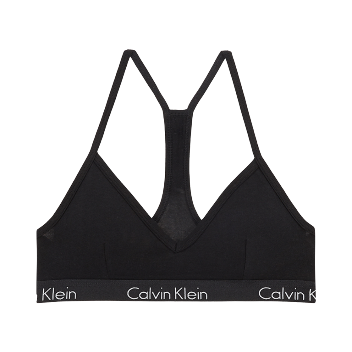QP1668O001 (W) Calvin Klein Motif Cotton Bralette Black