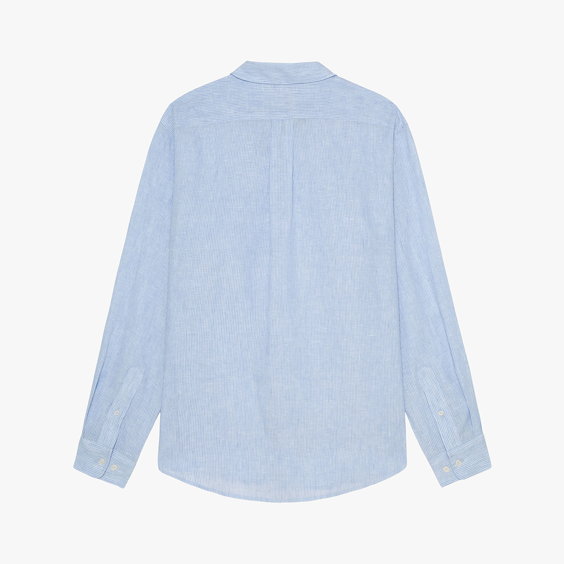 스트레인저 레귤러 핏 스트라이프 린넨 셔츠 라이트 블루(Stranger Regular Fit Stripe Linen Shirt (Light Blue)) - 2