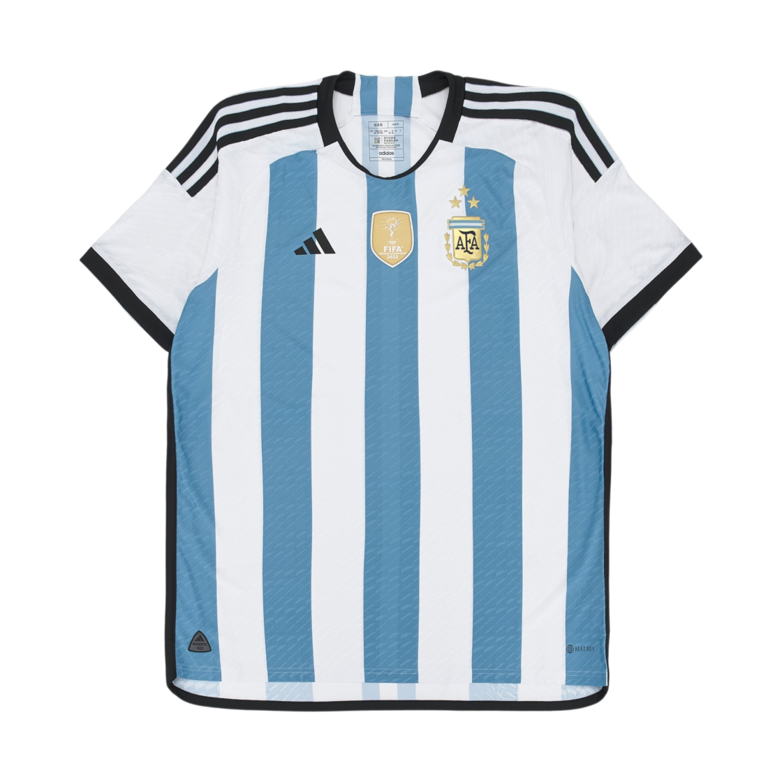 IV5786 Adidas Argentina 2022 3 Star Home Authentic Jersey White Light Blue - KR Sizing (Non Marking Ver.)