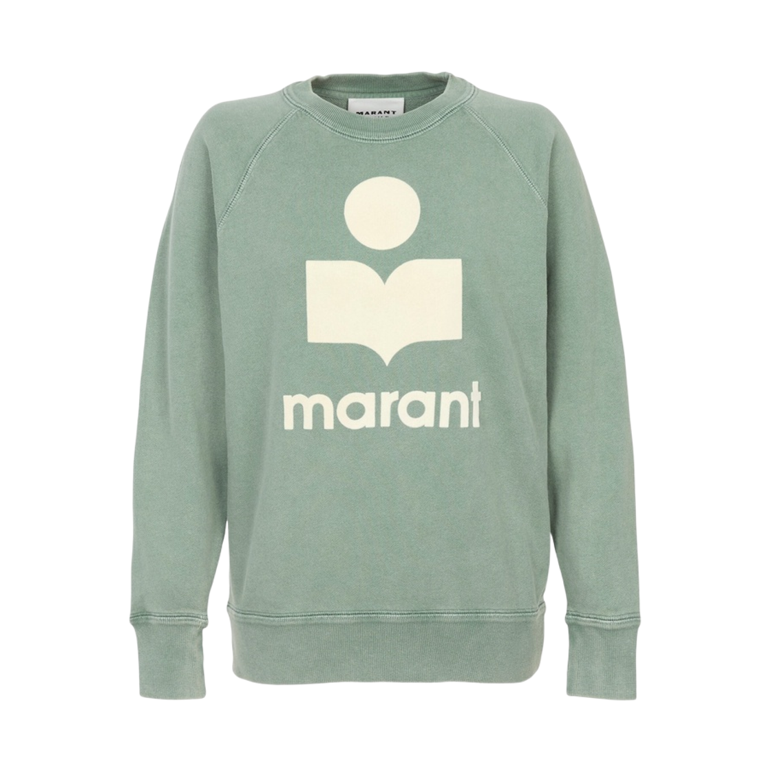 SW0160FA-D1M04E-SEEC (W) Isabel Marant Millyny Sweatshirt Sage Ecru - 26SS