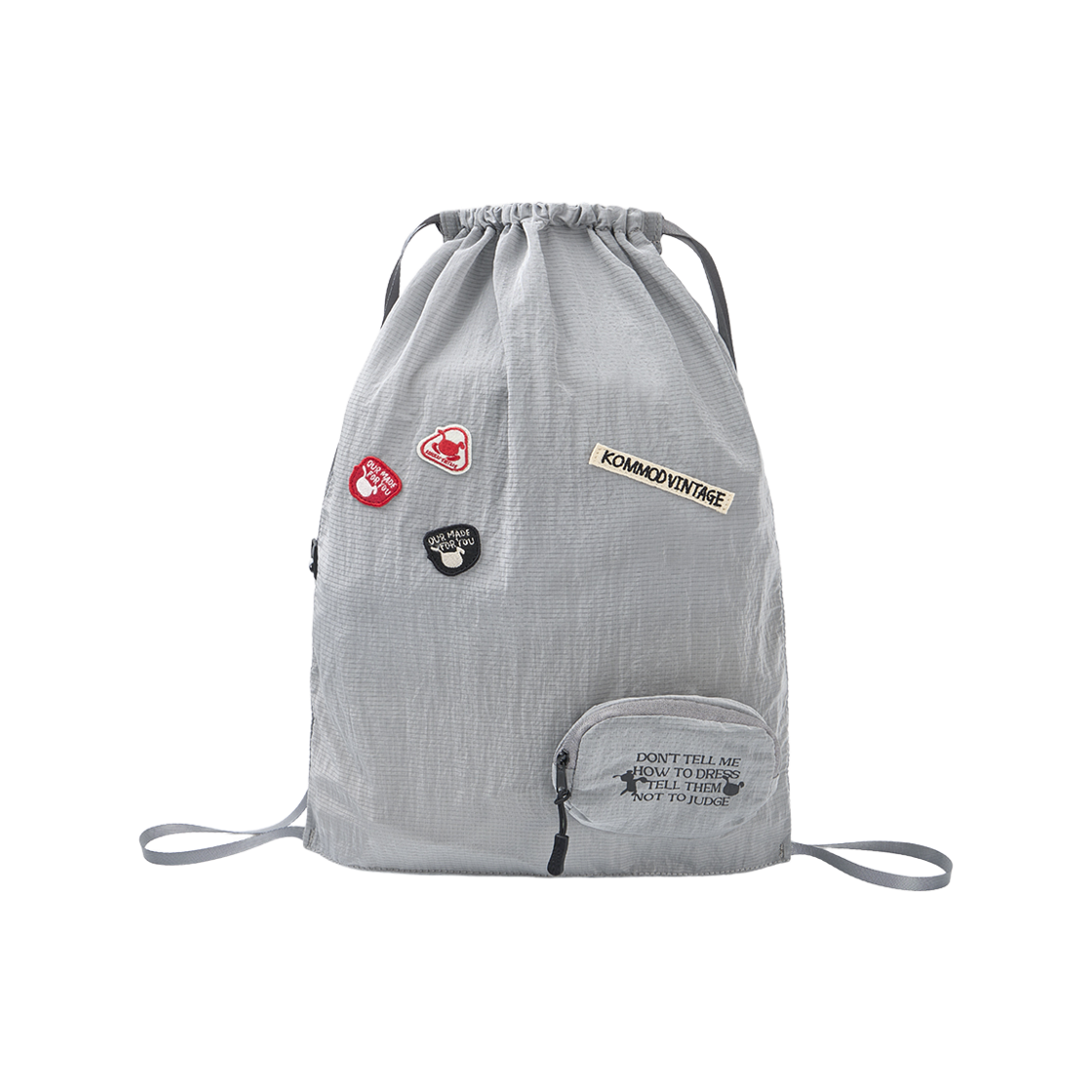 20260722_KOMI NYLON PACK-IN GRAY Kommod Vintage Komi Nylon Pack-In Bag Gray