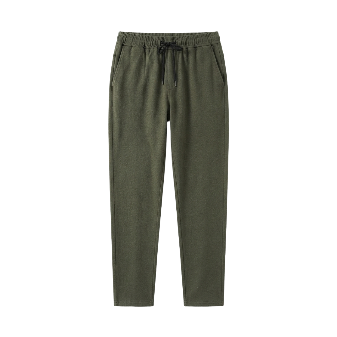 지크립 기모 스트링 밴딩 스판 일자 면팬츠 카키(GCLIP Napping String Banding Spandex Straight Cotton Pants Khaki) - 2
