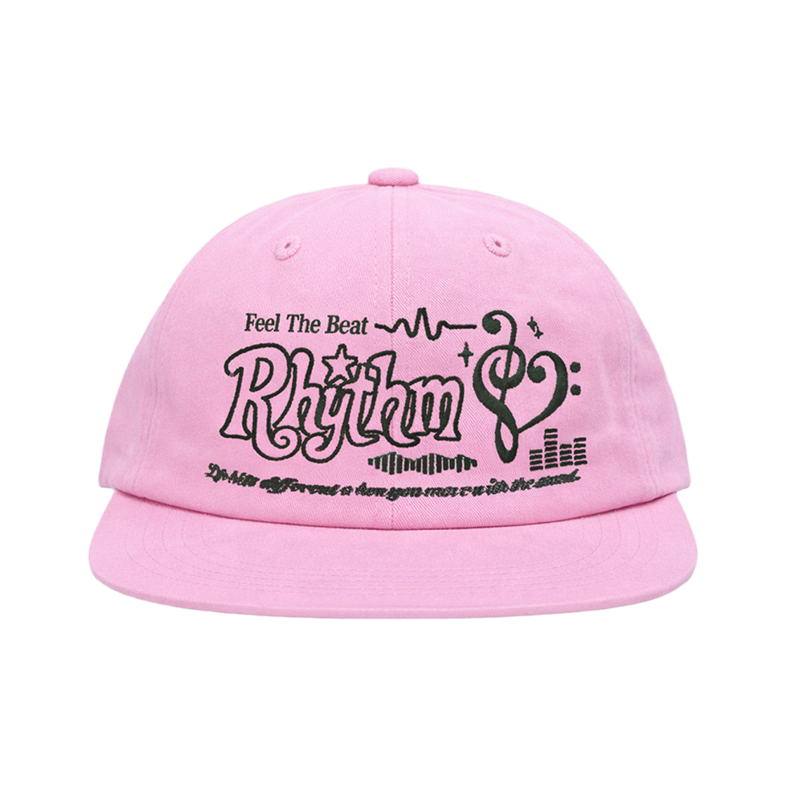 벤힛 하트 리듬 일자챙 캡 핑크(venhit Heart Rhythm Flat Brim Cap Pink) - 1