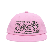 venhit Heart Rhythm Flat Brim Cap Pink