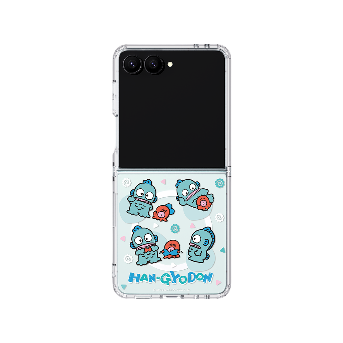 에스엘비에스 한교동 패턴 모노라인 마그넷 케이스 for Galaxy Z Flip7 Flip8(SLBS Hangyodon Pattern Monoline MPP Case for Galaxy Z Flip7) - 2