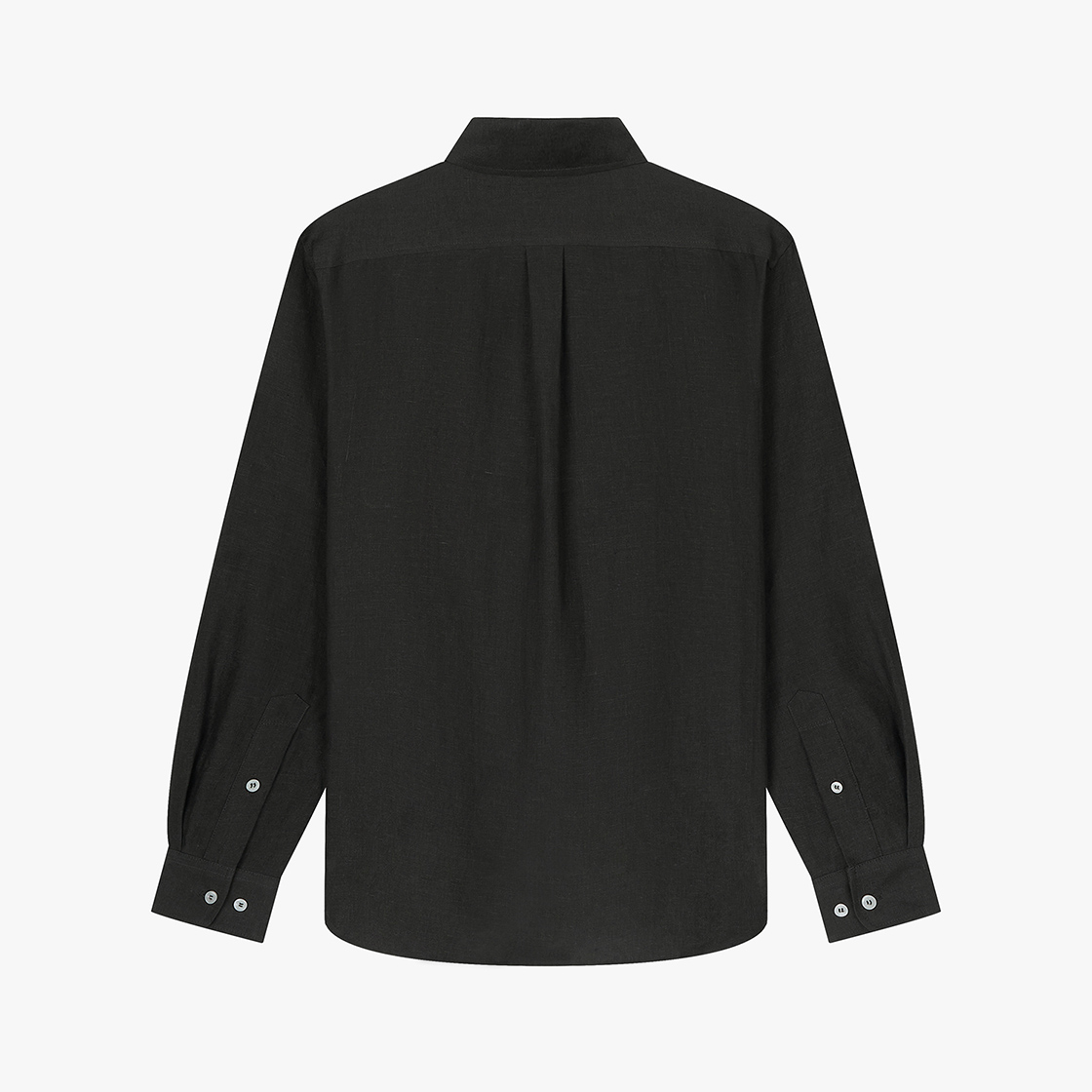 스트레인저 레귤러 핏 플레인 린넨 셔츠 차콜(Stranger Regular Fit Plain Linen Shirt (Charcoal)) - 2