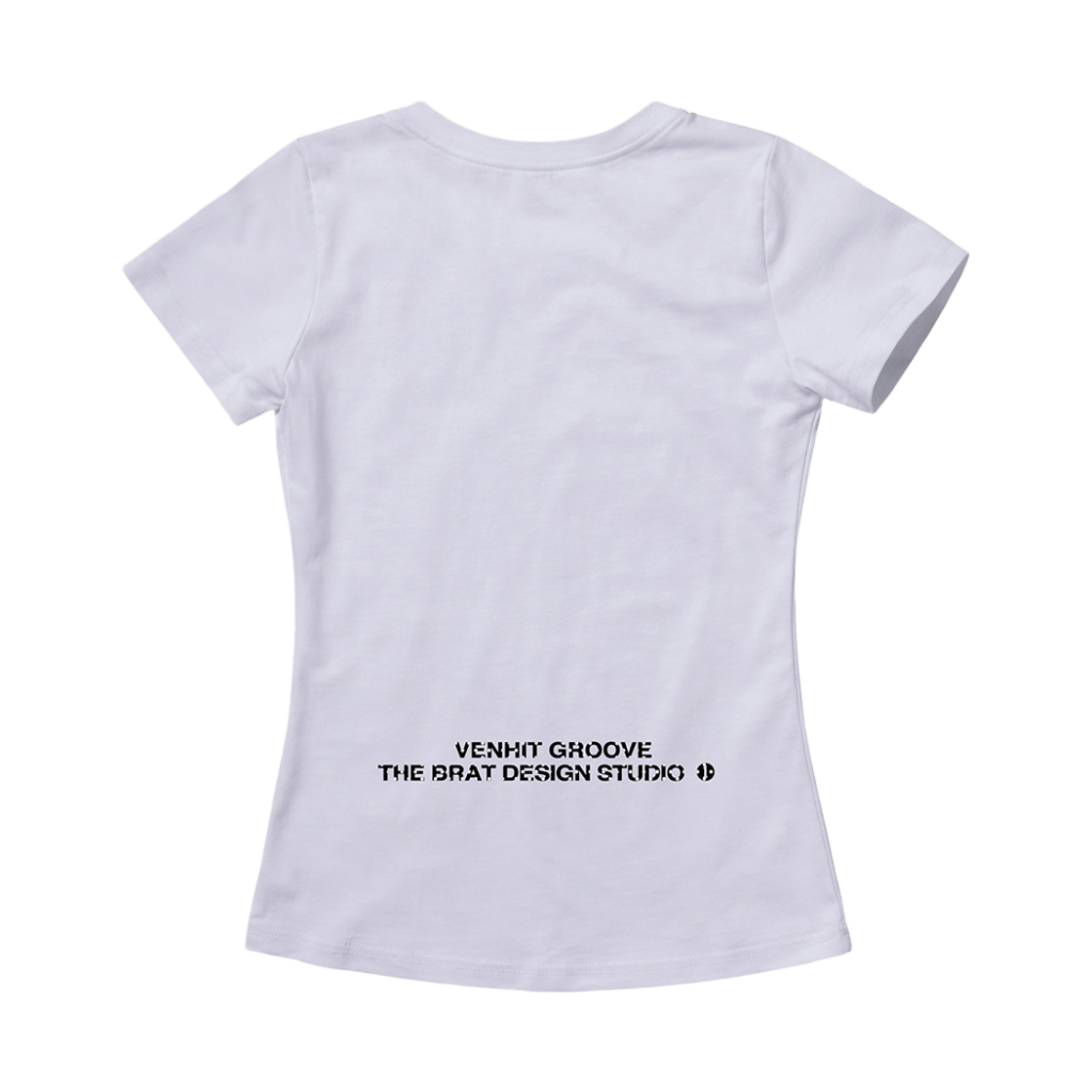 벤힛 VC 시그니처 자수 슬림 반팔티 도트 화이트(venhit VC Signature Embroidered Slim Fit Short Sleeve T-Shirt Dot White) - 2