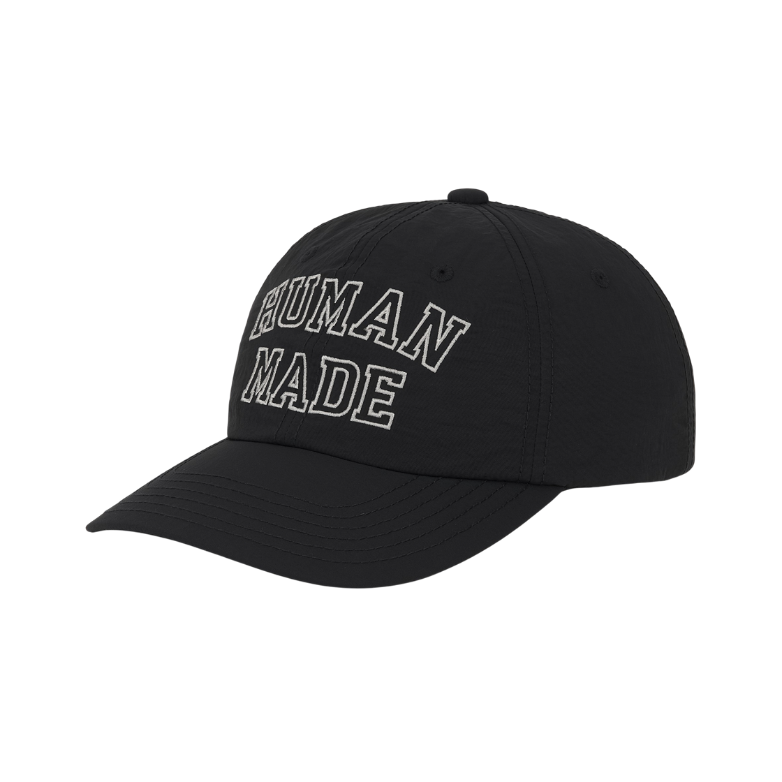 휴먼 메이드 6 패널 나일론 캡 블랙(Human Made 6 Panel Nylon Cap Black) - 1