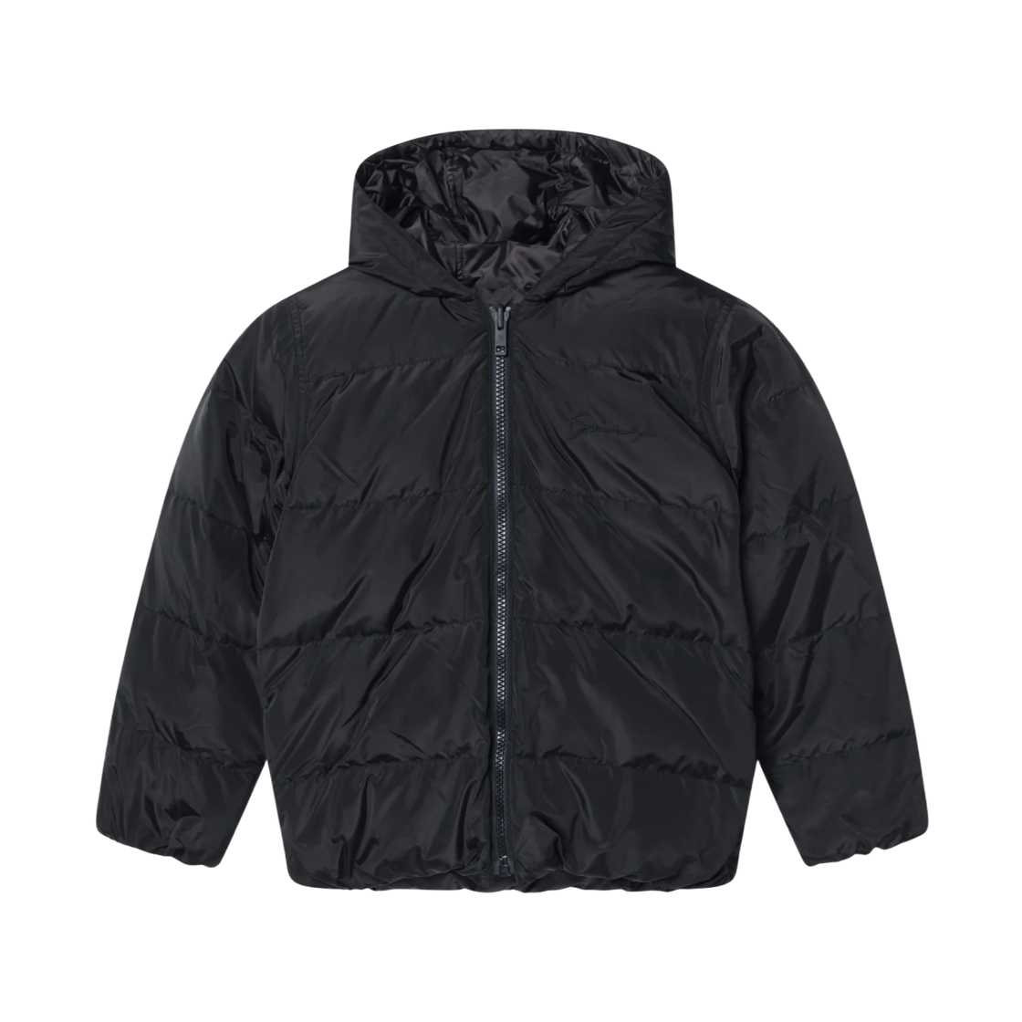 (키즈) 지방시 4G 프린트 백 로고 푸퍼 자켓 블랙((Kids) Givenchy 4G Print Back Logo Puffer Jacket Black) - 1