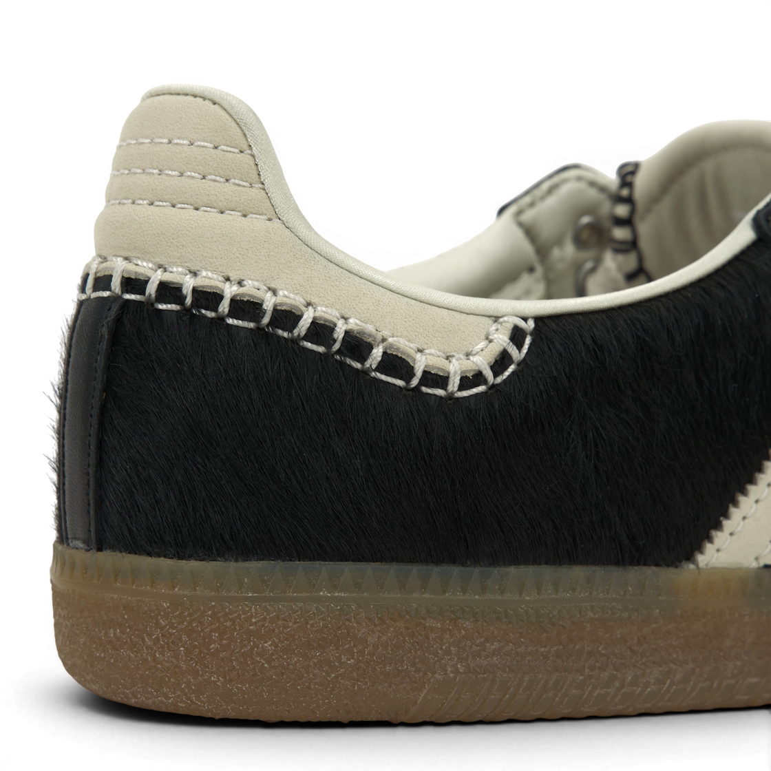 아디다스 x 웨일스 보너 포니 토널 삼바 코어 블랙 크림 화이트(Adidas x Wales Bonner Pony Tonal Samba Core Black Cream White) - 8