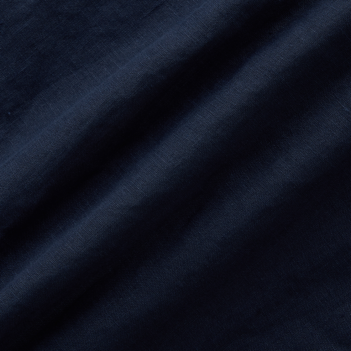 스트레인저 레귤러 핏 플레인 린넨 셔츠 네이비(Stranger Regular Fit Plain Linen Shirt (Navy)) - 5