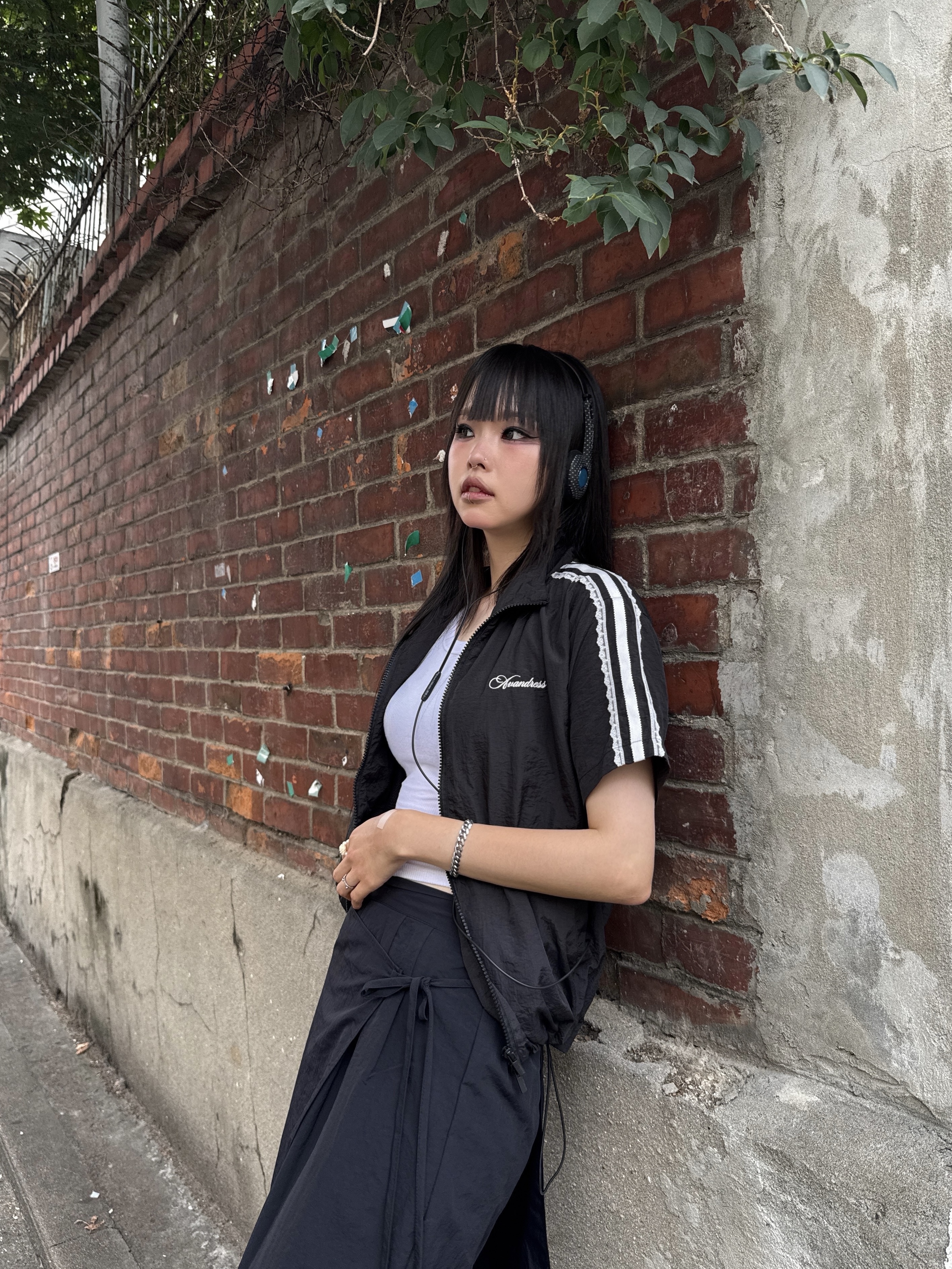 Heisan Wired Headset 002 - Black/Blue 착용 스타일 - 1