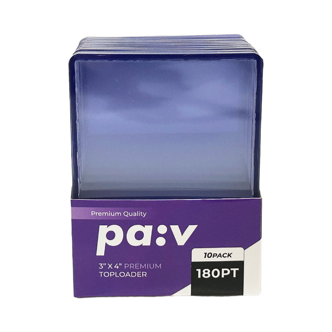 파브 카드탑로더 180PT, 10개(PA:V 180PT Extra-Rigid Top Loaders for Cards (10 Pack))