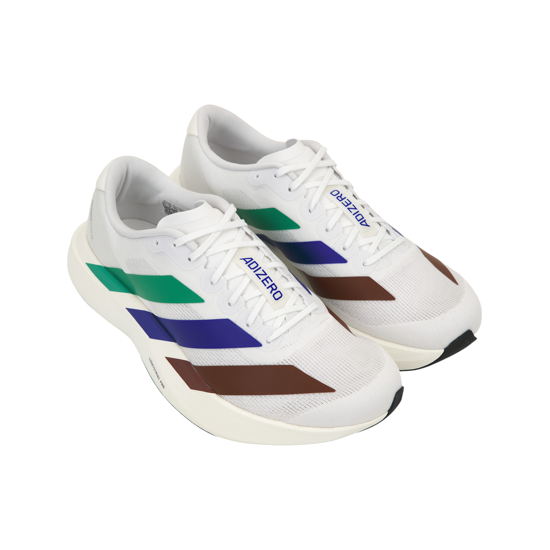 아디다스 x 퍼렐 윌리엄스 휴먼레이스 아디제로 아디오스 EVO SL 클라우드 화이트 세미 코트 그린(Adidas x Pharrell Williams Humanrace Adizero Adios EVO SL Cloud White Semi Court Green) - 4