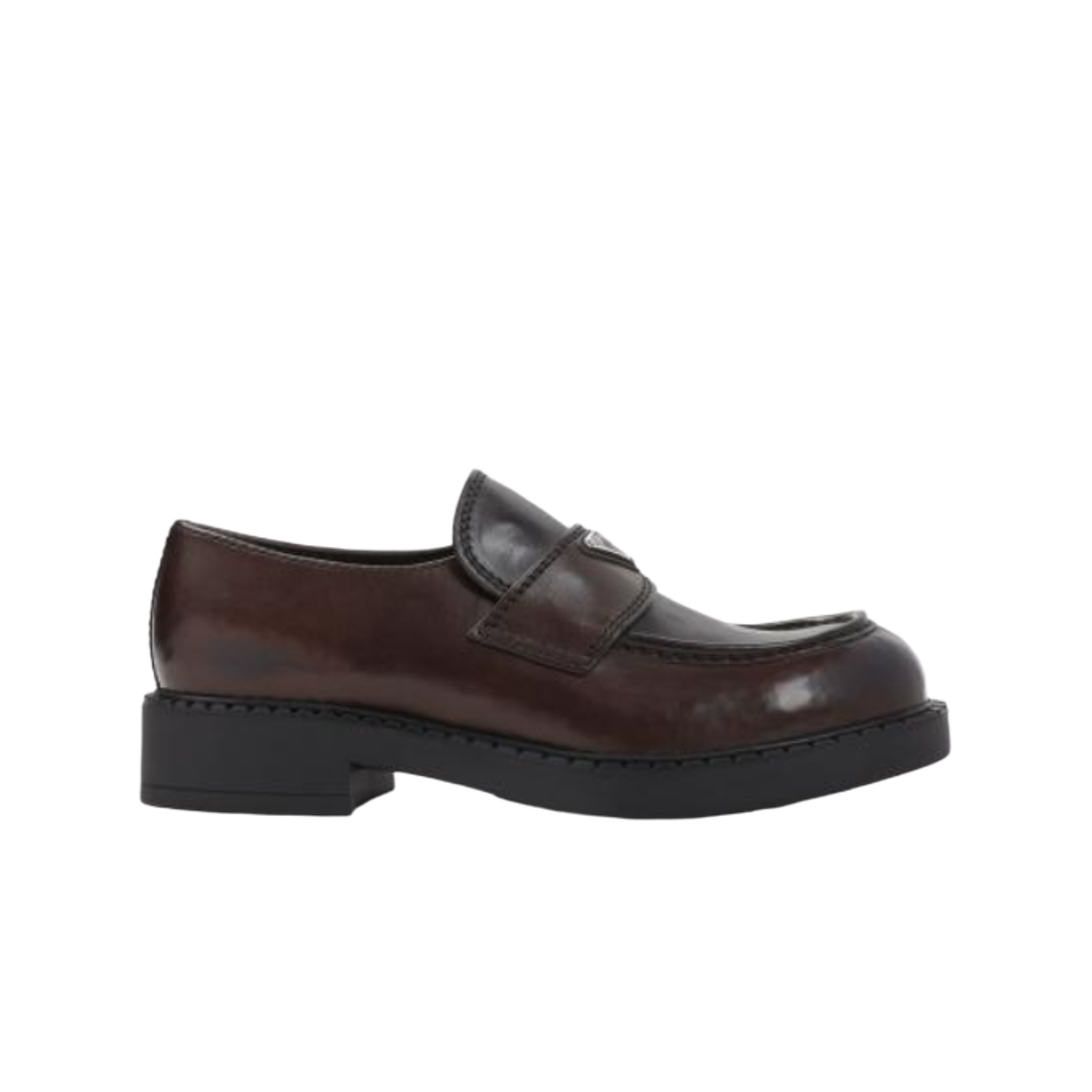 2DE127-3ZPQ-F0562 Prada Chocolate Leather Loafers Brown